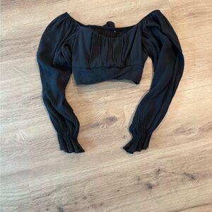 Black crop top